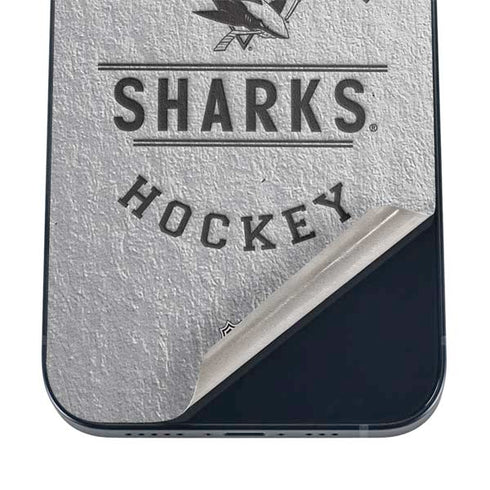 NHL San Jose Sharks Black Text iPhone 16 Skin