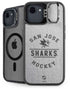 NHL San Jose Sharks Black Text iPhone 16e Kickstand Case