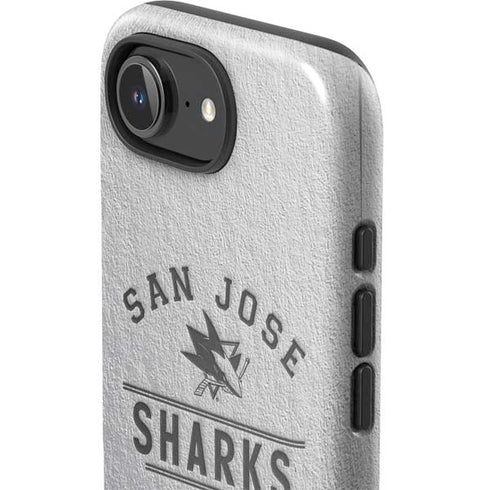 NHL San Jose Sharks Black Text iPhone 16e Impact Case