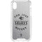 NHL San Jose Sharks Black Text iPhone XS Clear Case