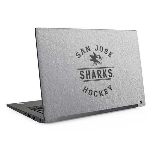 NHL San Jose Sharks Black Text Dell Latitude Skin