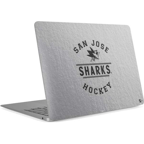 NHL San Jose Sharks Black Text Apple MacBook Air Skin