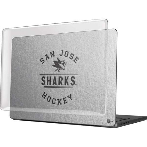 NHL San Jose Sharks Black Text MacBook Pro 14in (2021-24) Case plus Skin