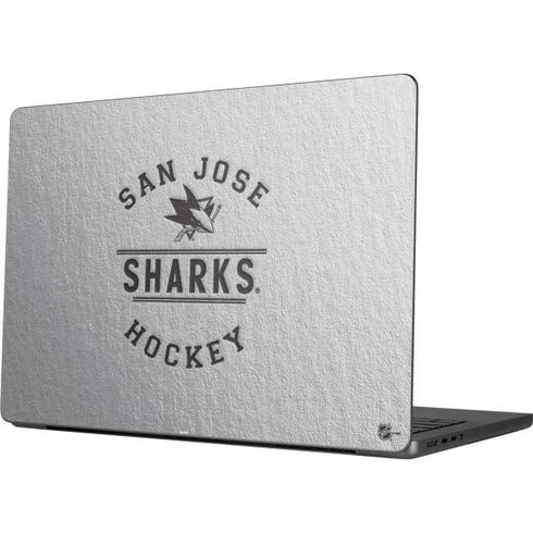 NHL San Jose Sharks Black Text Apple MacBook Pro 14-inch Skin