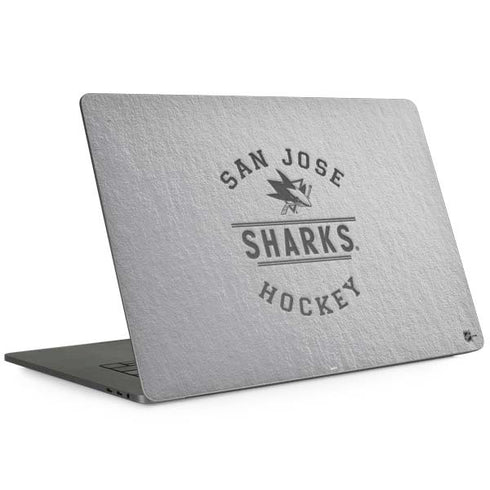 NHL San Jose Sharks Black Text MacBook Skins