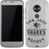 NHL San Jose Sharks Black Text Moto E5 Play Skin