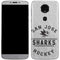 NHL San Jose Sharks Black Text Moto E5 Plus Skin
