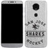 NHL San Jose Sharks Black Text Moto E5 Plus Skin