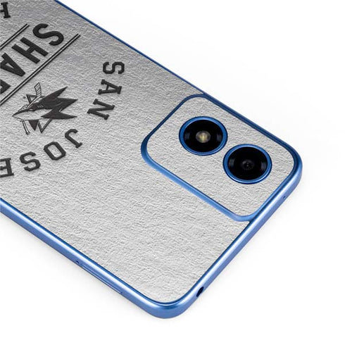 NHL San Jose Sharks Black Text Moto G Play 4G (2024) Skin