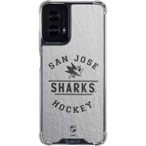 NHL San Jose Sharks Black Text Moto G Power 5G (2024) Clear Case