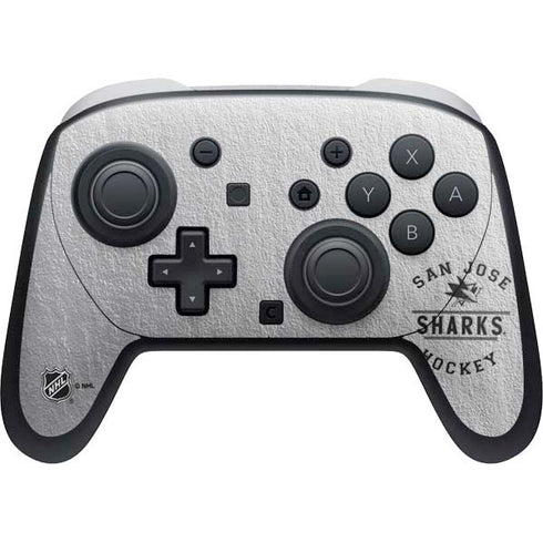 NHL San Jose Sharks Black Text Nintendo Switch 2 (2025) Pro Controller Skin