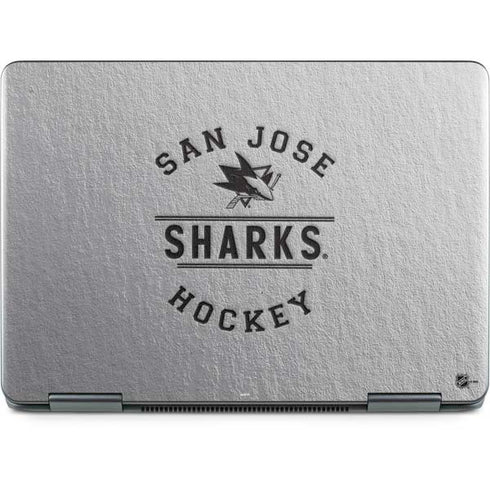NHL San Jose Sharks Black Text Notebook 9 Pro 13in (2017) Skin