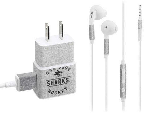 NHL San Jose Sharks Black Text Phone Charger Skin