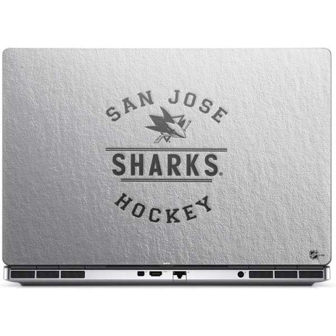 NHL San Jose Sharks Black Text Dell Precision Skin