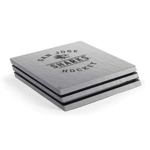 NHL San Jose Sharks Black Text PlayStation PS4 Skins
