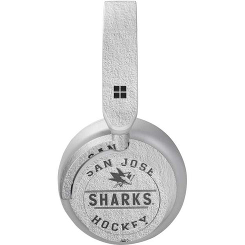 NHL San Jose Sharks Black Text Surface Headphones Skin