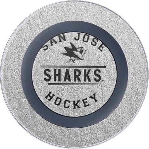 NHL San Jose Sharks Black Text Wireless Charger Skin