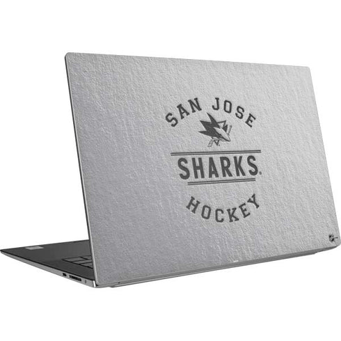 NHL San Jose Sharks Black Text Dell XPS Skin