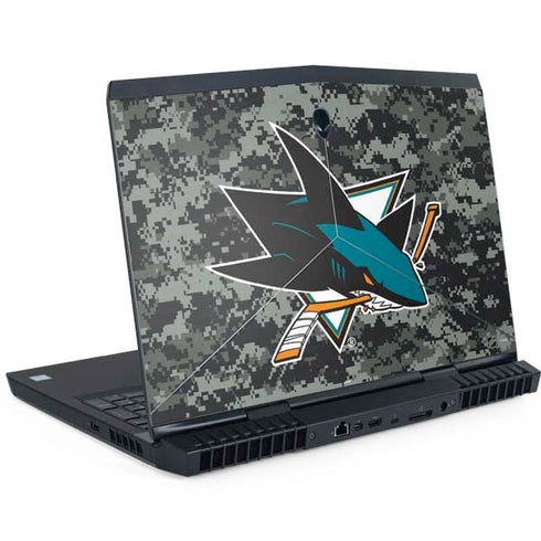 NHL San Jose Sharks Camo Dell Alienware Skin