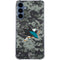 NHL San Jose Sharks Camo Galaxy A35 5G Clear Case