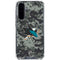 NHL San Jose Sharks Camo Galaxy A36 5G Clear Case