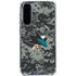 NHL San Jose Sharks Camo Galaxy A36 5G Clear Case