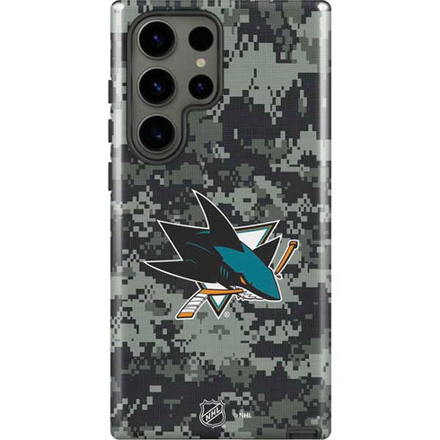 NHL San Jose Sharks Camo Galaxy S23 Ultra Pro Case