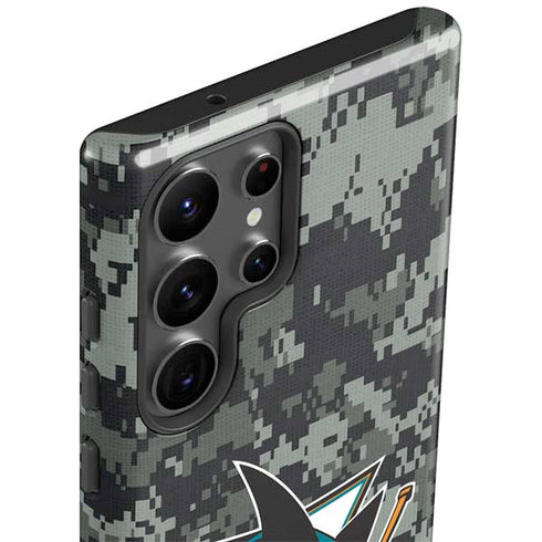 NHL San Jose Sharks Camo Galaxy S23 Ultra Pro Case