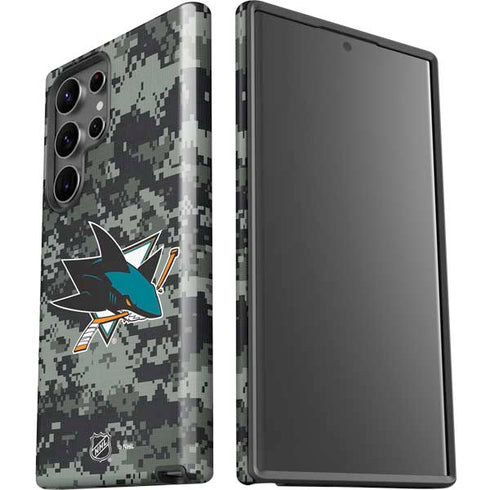 NHL San Jose Sharks Camo Galaxy S23 Ultra Pro Case