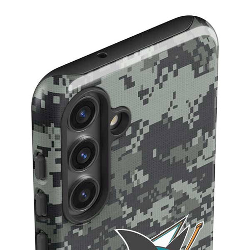 NHL San Jose Sharks Camo Galaxy S25 Plus Impact Case