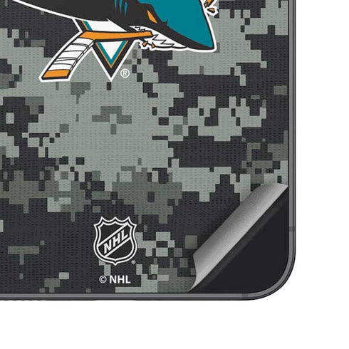 NHL San Jose Sharks Camo Galaxy S25 Plus Skin