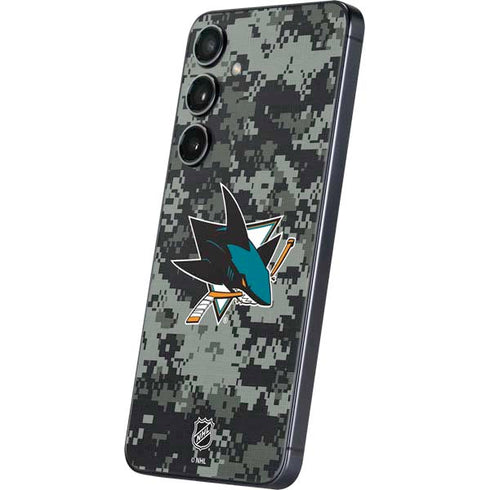 NHL San Jose Sharks Camo Galaxy S24 Skin