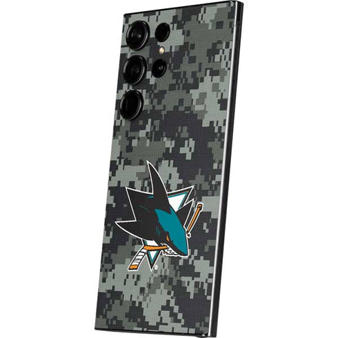 NHL San Jose Sharks Camo Galaxy S25 Ultra Skin