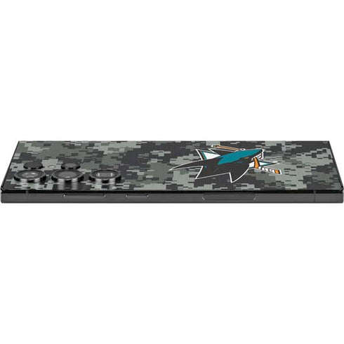 NHL San Jose Sharks Camo Galaxy S25 Ultra Skin