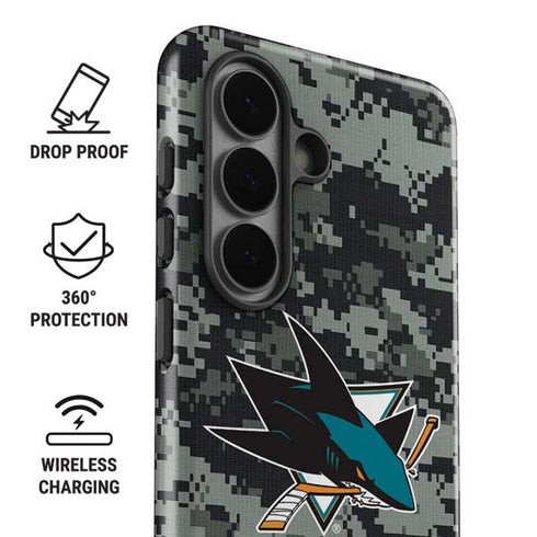 NHL San Jose Sharks Camo Galaxy S26 Impact Case