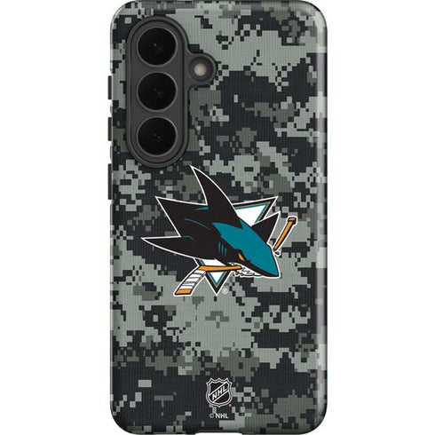 NHL San Jose Sharks Camo Galaxy S26 Plus Impact Case