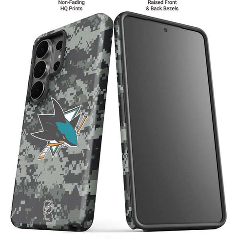 NHL San Jose Sharks Camo Galaxy S26 Ultra Impact Case
