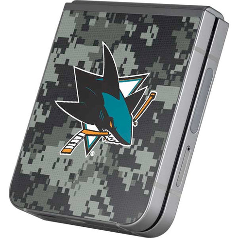 NHL San Jose Sharks Camo Galaxy Z Flip6 Skin