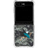 NHL San Jose Sharks Camo Galaxy Z Flip6 Clear Case