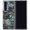 NHL San Jose Sharks Camo Galaxy Z Fold6 Clear Case