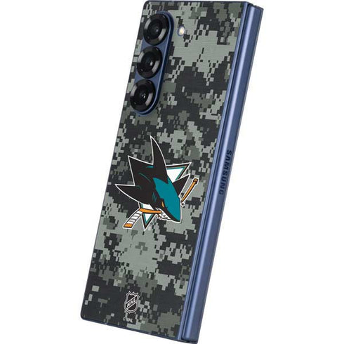 NHL San Jose Sharks Camo Galaxy Z Fold6 Skin