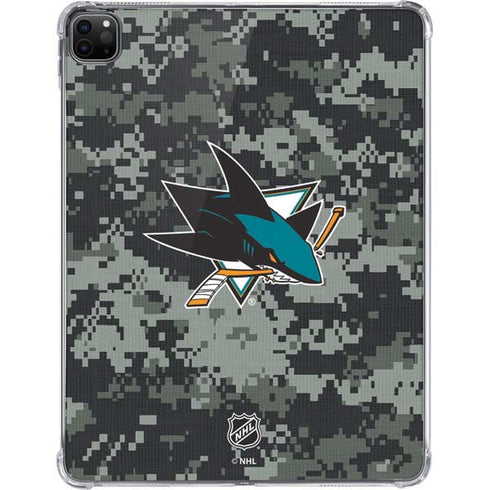 NHL San Jose Sharks Camo iPad Pro 11in (2024) Clear Case