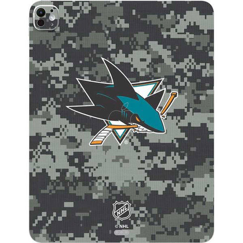 NHL San Jose Sharks Camo iPad Pro 13in M4 (2024) Skin