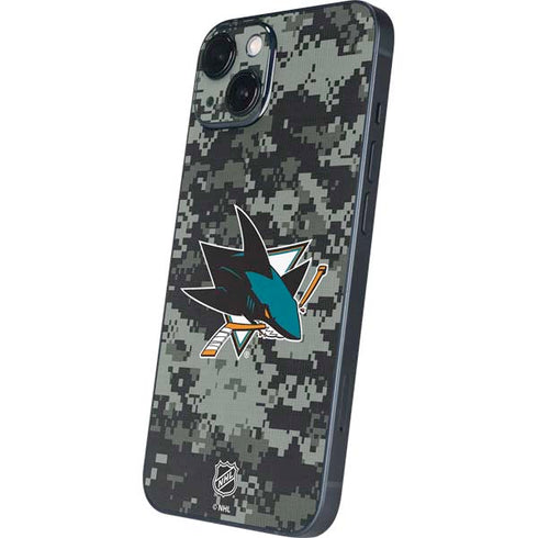 NHL San Jose Sharks Camo iPhone 15 Skin