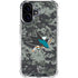 NHL San Jose Sharks Camo iPhone 16 Clear Case