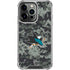 NHL San Jose Sharks Camo iPhone 16 Pro Clear Case