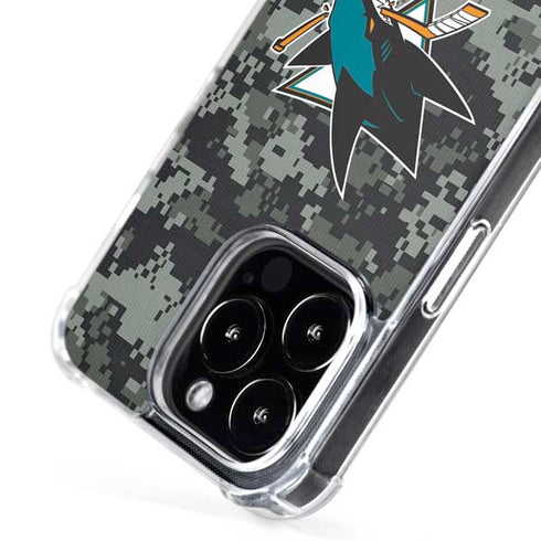 NHL San Jose Sharks Camo iPhone 16 Pro Max MagSafe Case