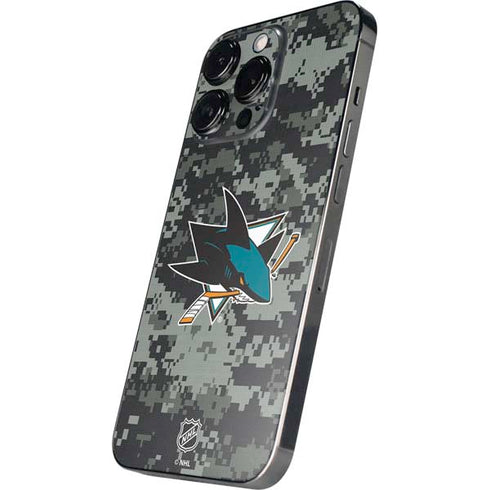 NHL San Jose Sharks Camo iPhone 16 Pro Skin