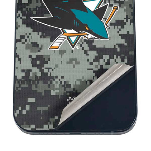 NHL San Jose Sharks Camo iPhone 16 Skin