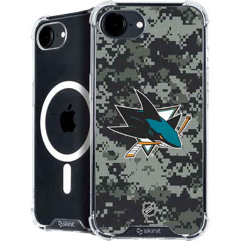 NHL San Jose Sharks Camo iPhone 16e MagSafe Case